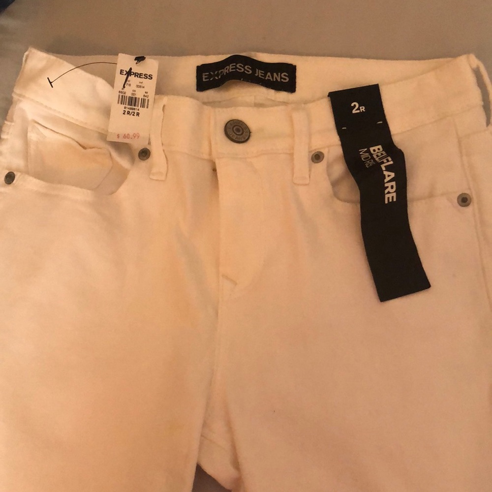 White Express Flare Jeans